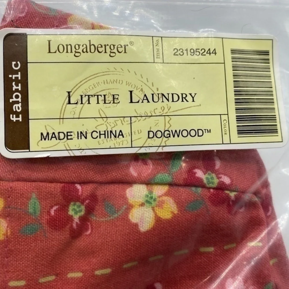 Longaberger Little Laundry Replacement Liner Dogwood